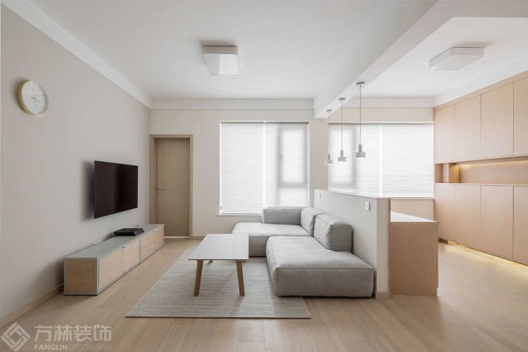 日式风格72平小家，利用每一寸空间的日式雅居-客厅